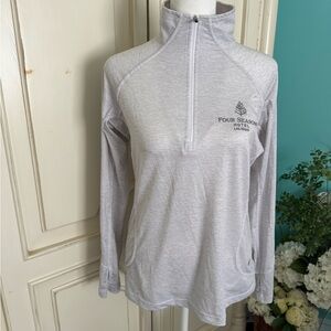 Straight Down brand Quarter-Zip Pullover grey sz S